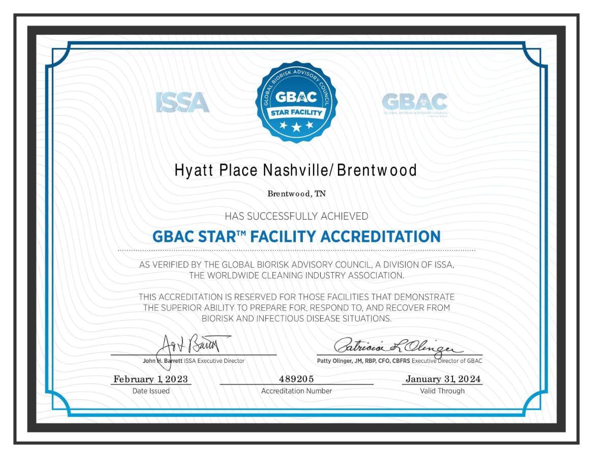 Hyatt Place Nashville Brentwood Dış mekan fotoğraf
